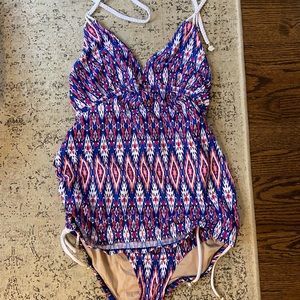 Maternity tankini bathing suit